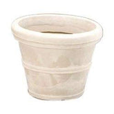 A white flower pot topped with a white lid, emphasizing a clean and minimalist aesthetic.
